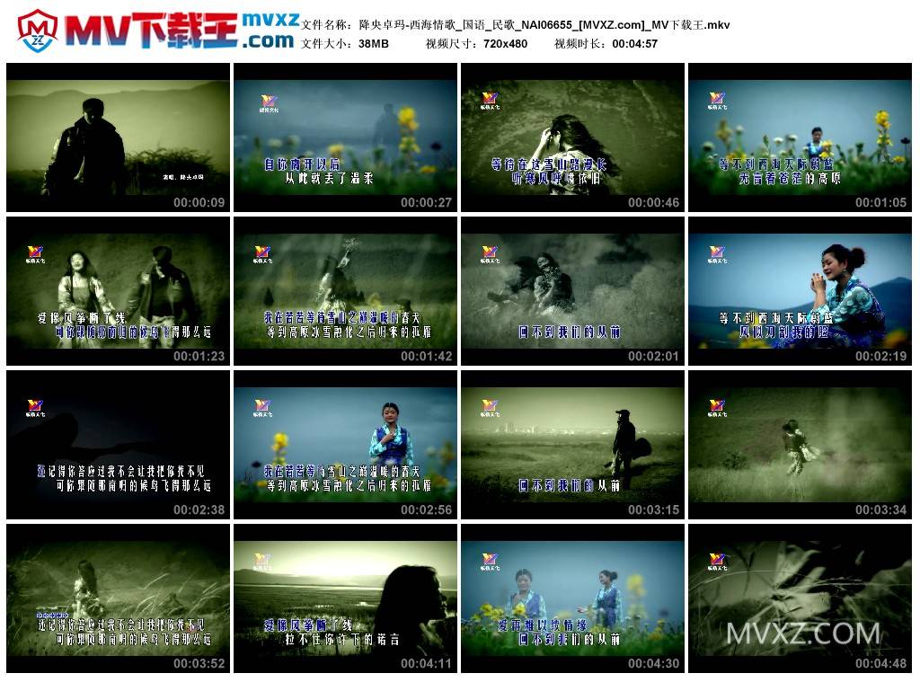 降央卓玛-西海情歌_国语_民歌_NAI06655
